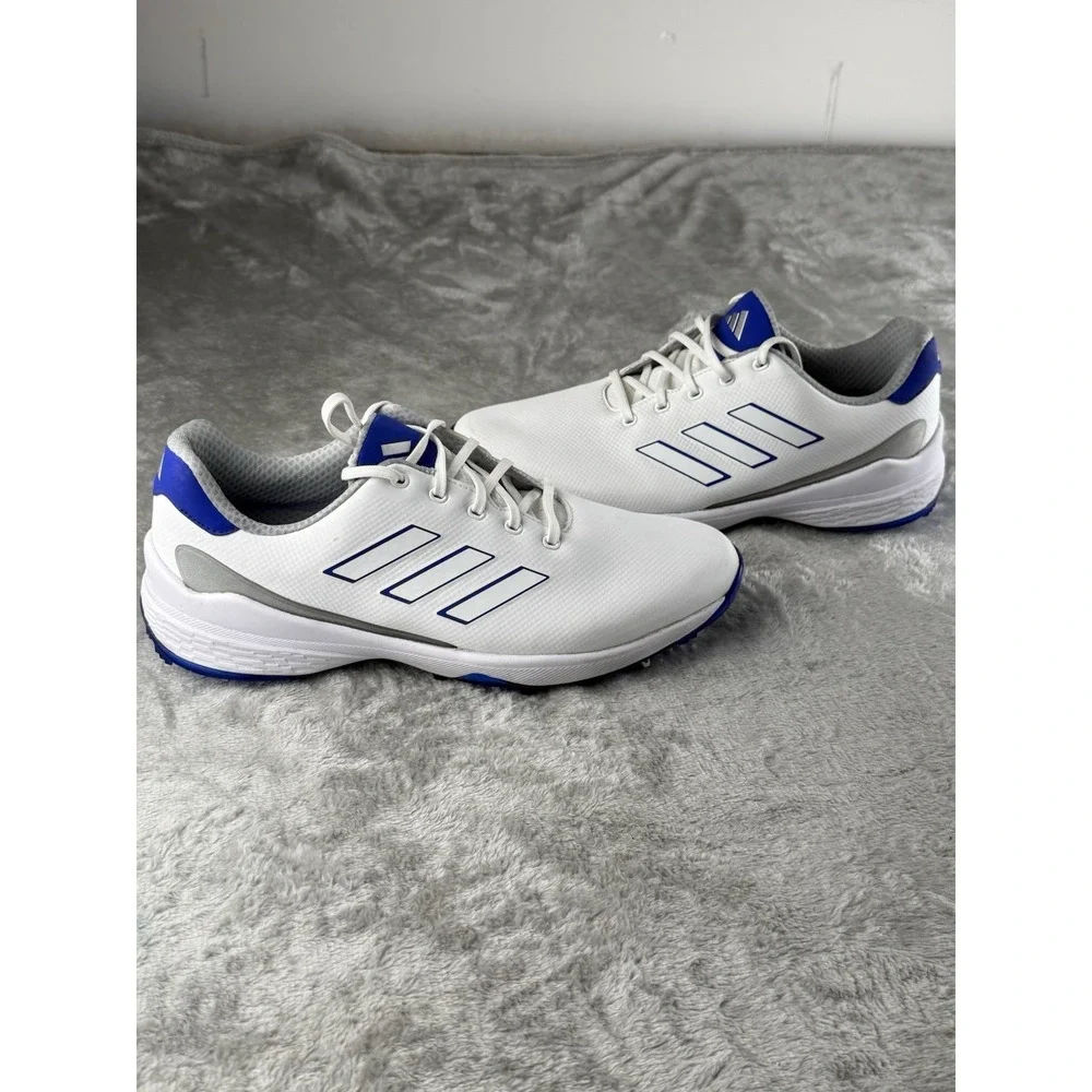 Adidas ZG23 Men's‎ Golf Shoes Size 13 White/Blue | Lightstrike | Waterproof